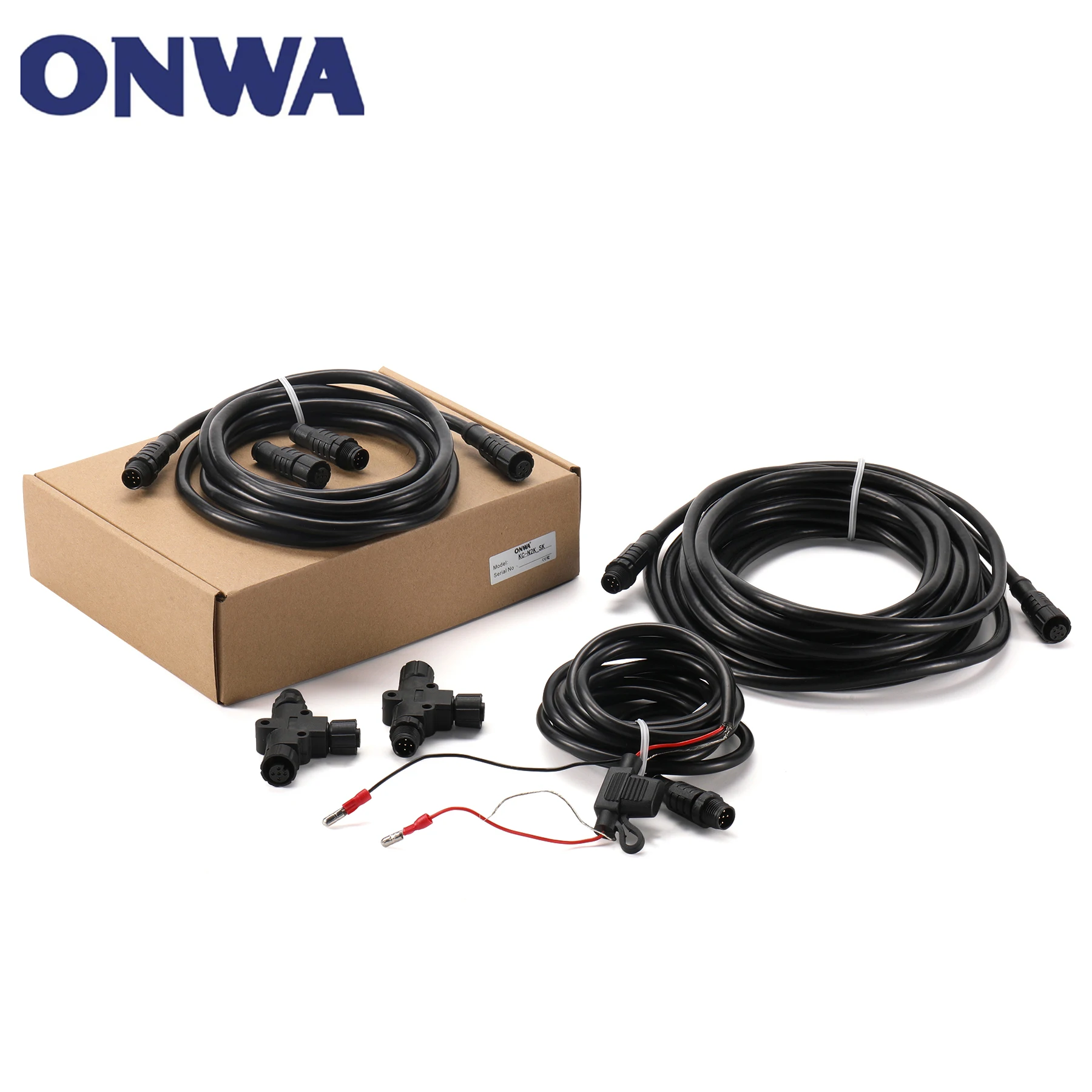 Onwa KC-N2K_SK: N2K (NMEA2000) Starter kit NMEA 2000 N2K Termination Resistor M12 5Pin for Lowrance Navico Garmin