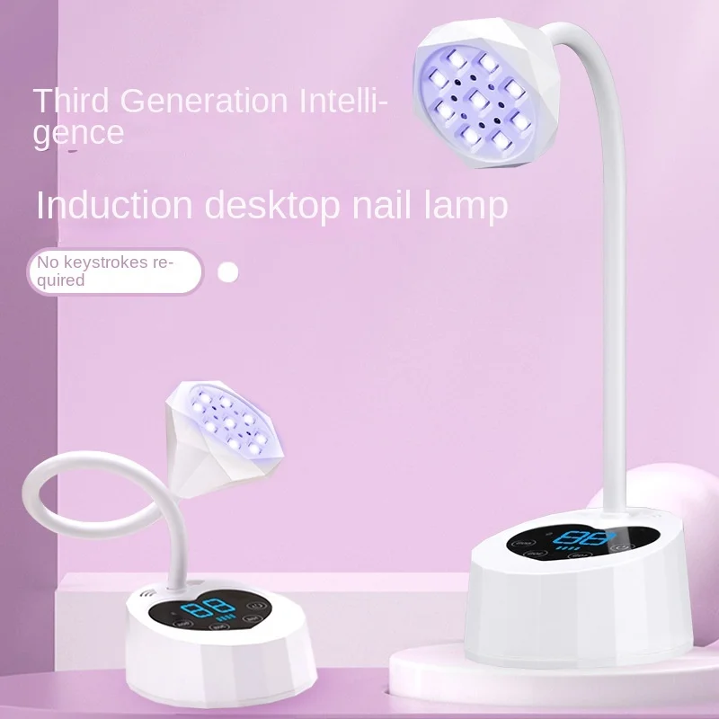 STLF LZS Nail UV LED Gel Lamp مصباح أظافر محمول لاسلكي قابل لإعادة الشحن مع مستشعر الأشعة تحت الحمراء مزود طاقة كهربائي #2