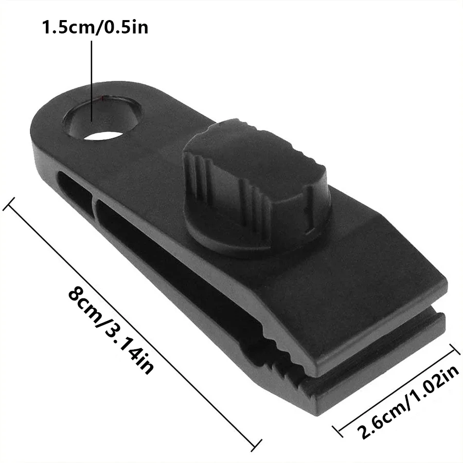 10PCS Tarp Clips Heavy Duty Thumb Screw Tarp Clamps Lock Grip Tent Clamps for Tarps Awning Supporting Tarpaulins