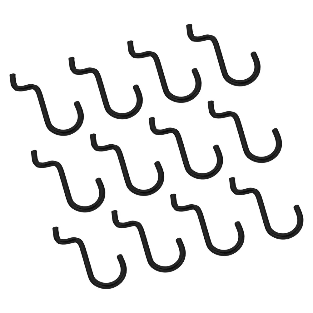 

12 Pcs Peg Board Hook Garage Hanging Hooks Pegboard Metal Hangers Iron Cabinet Door
