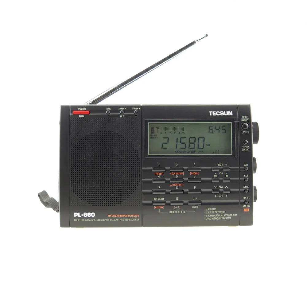 TECSUN PL-660 Portable Radio High Quality With FM Stereo MW/LW/Shortwave SSB World Band Receiver