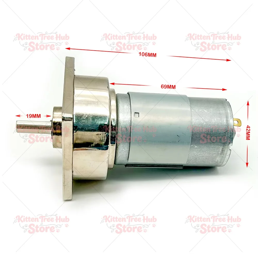 775 Gearmotor XD-60GA775: 12V/24V micro reducer, 35W high torque speed-regulating DC motor (suitable for DIY)