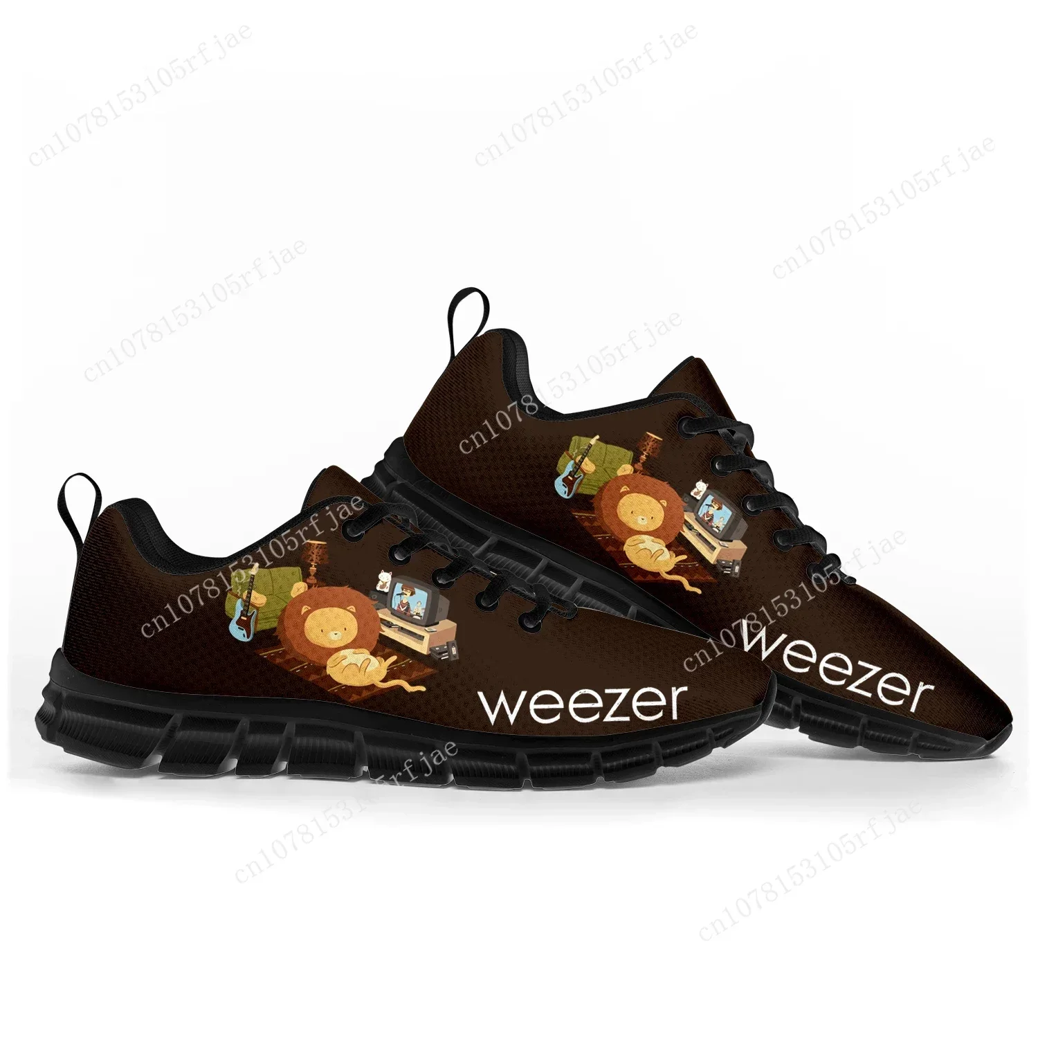 Weezer Pop Rock Band Like Sports Shoes Mens Womens Teenager Sneakers Casual Custom High Quality Couple Shoes Black