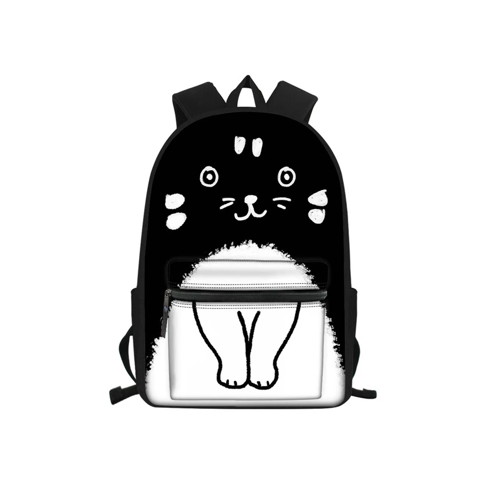 3D Printed Laptop Teen Backpack Fashion Creative Cat Pattern Kids Backpack Girls Custom Boys Capacity Backpack