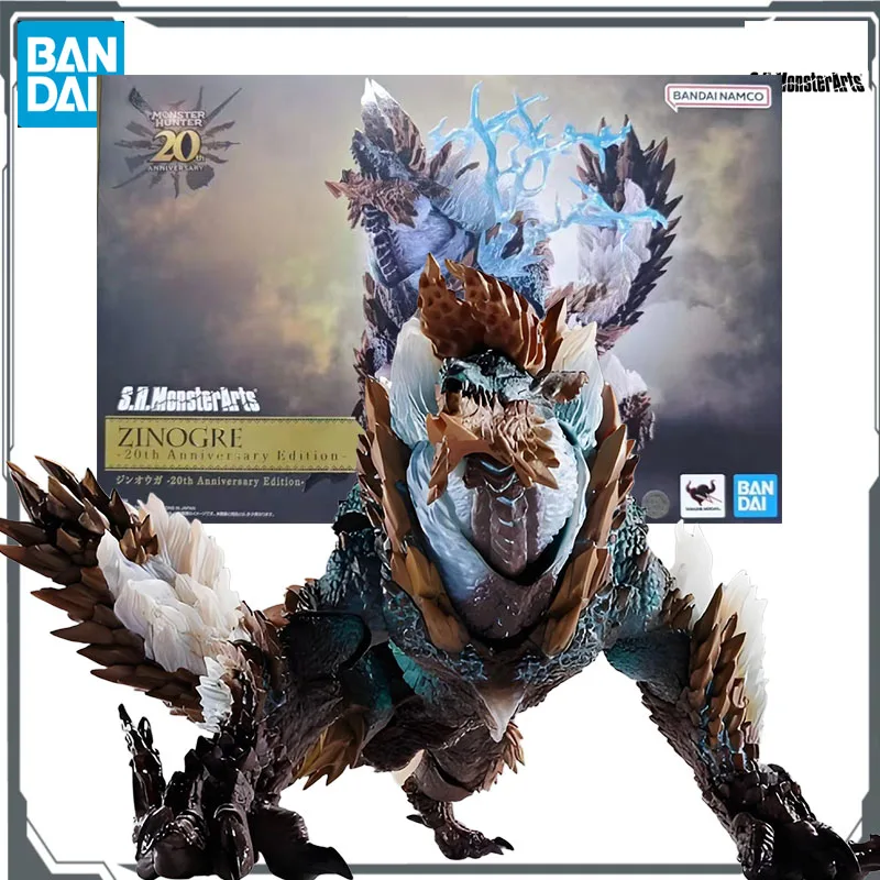 

Bandai Original S.H.MonsterArts Zinogre-Monster Hunter 20th Anniversary Edition-Movable Figurine Model Toys Model Gifts for Boys