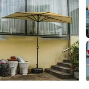 For Semi-rectangular Frame Parasol Canopy Sun Protection For Gardens Patios Sunshade About 1000g Polyester Fabric Fade-resistant