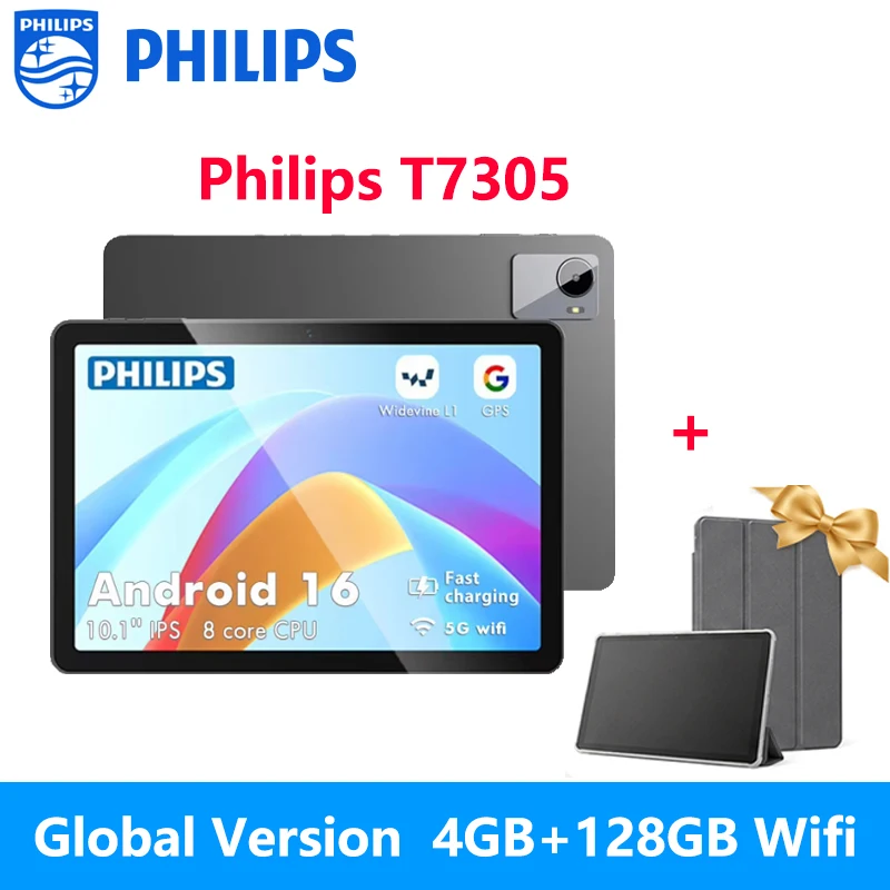 フィリップス 10.1インチ タブレット Android16 12GB 128GB LTE対応