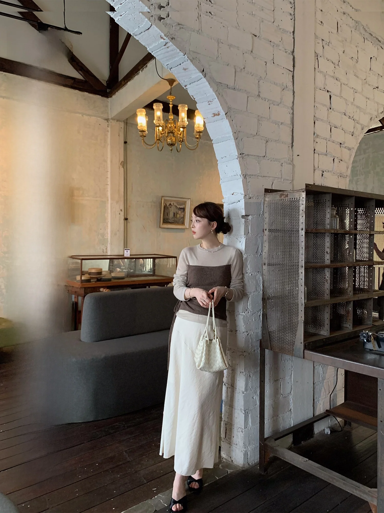 

Женская драпированная юбка Le Lalin для похудения, весна-лето, универсальная, А-силуэт, миди, с высокой талией, прямой крой из ткани H-образной формы