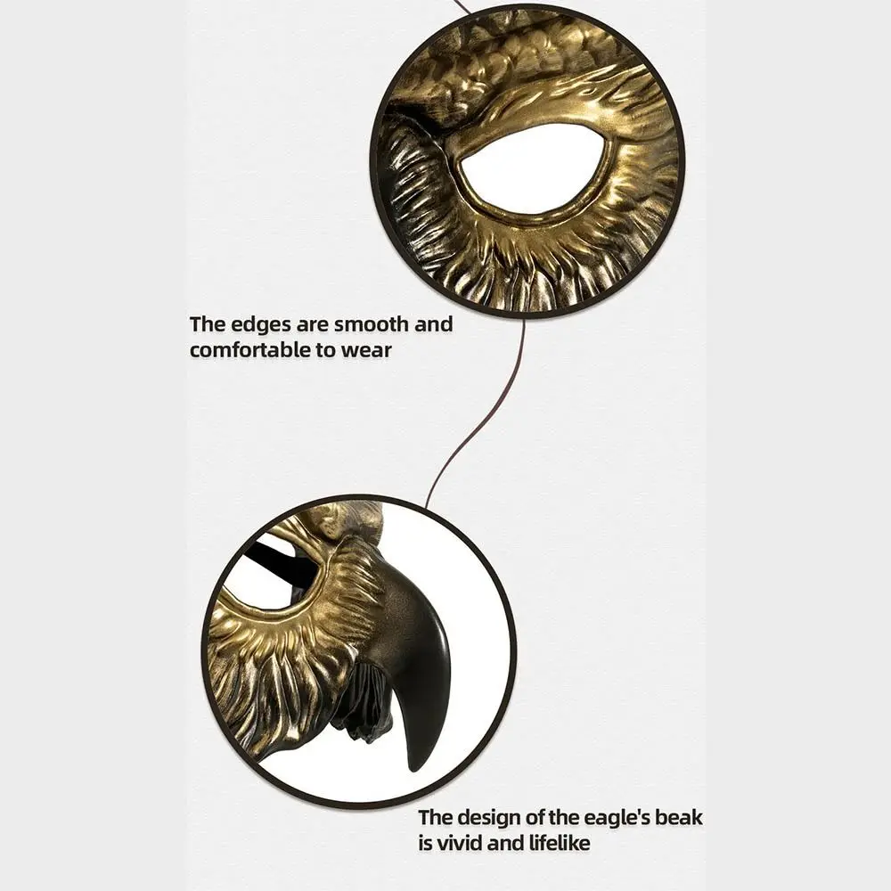 Head Mask Realistic Design Owl Mask PP Material Bird Mask Full Face Mask Scary Style Prom Mask Halloween Costume Mask Mardi Gras