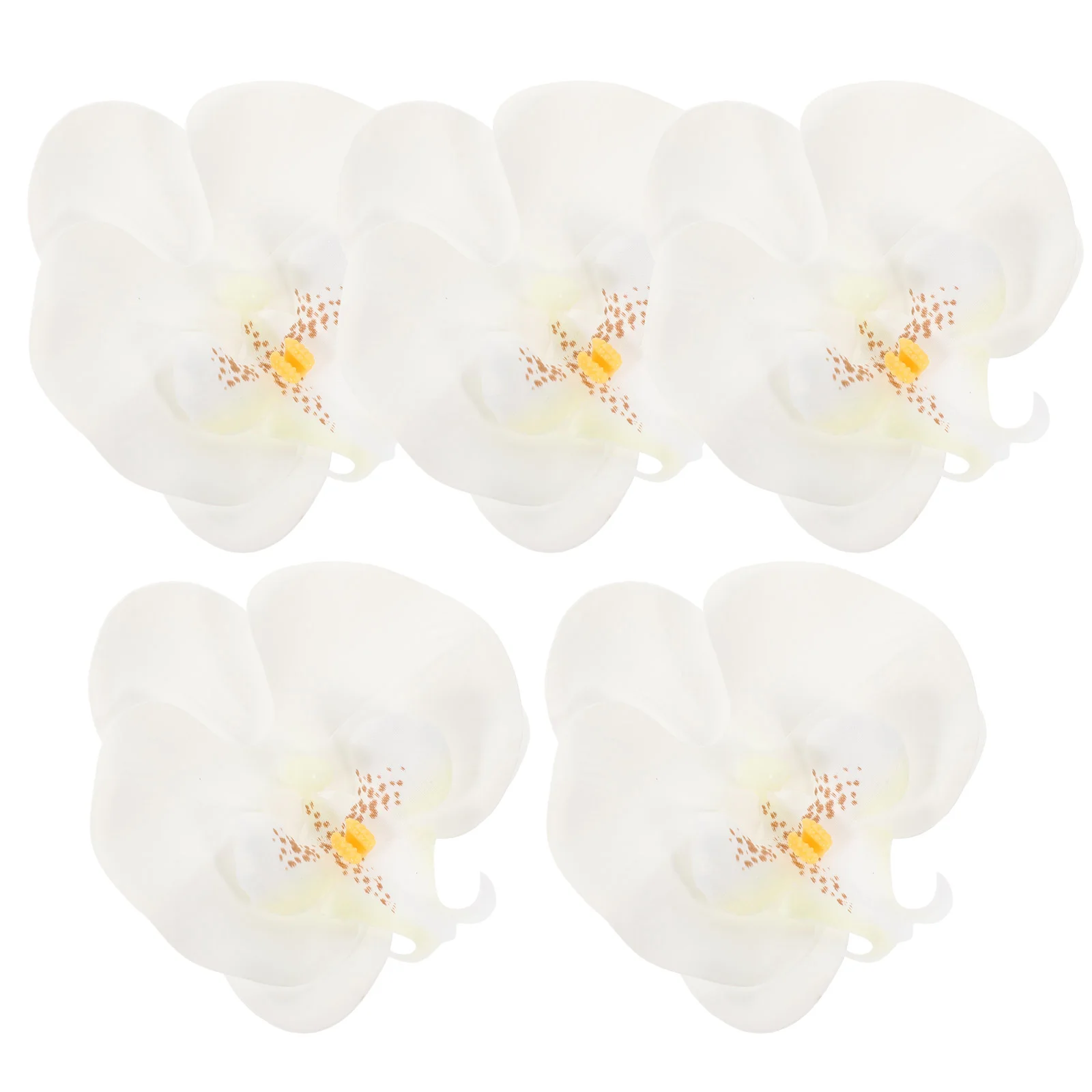 

5 Pcs Petal Handmade DIY Phalaenopsis Flower Making Headwear Accessories Artificial Flowers (8cm) Silk Gypsophila Heads