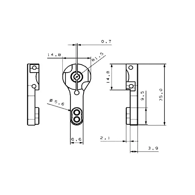 NEEBRC 25T RC Servo Horn Aluminum Arm Set for MG995 MG996R E9001 RC Car Boat Crawler Model Futaba HL JX SPT PowerHD Wltoys Toy