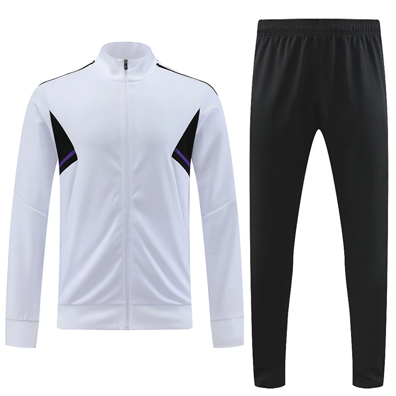 Wholesale Custom Logo Blank Plain Fleece Spring Breathable Men's Training Tracksuit Sets