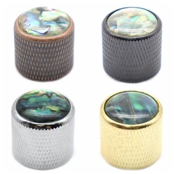1pcs/2pcs Metal Guitar Knobs Abalone top With Inlaid Shell Guitar Knobs