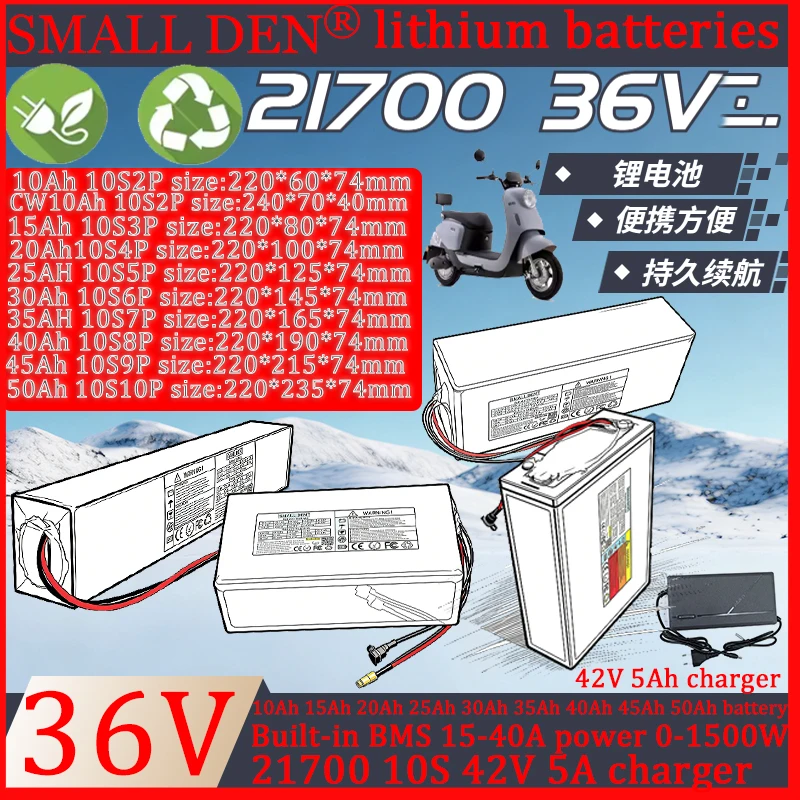 36V 10Ah 15AH 20AH …