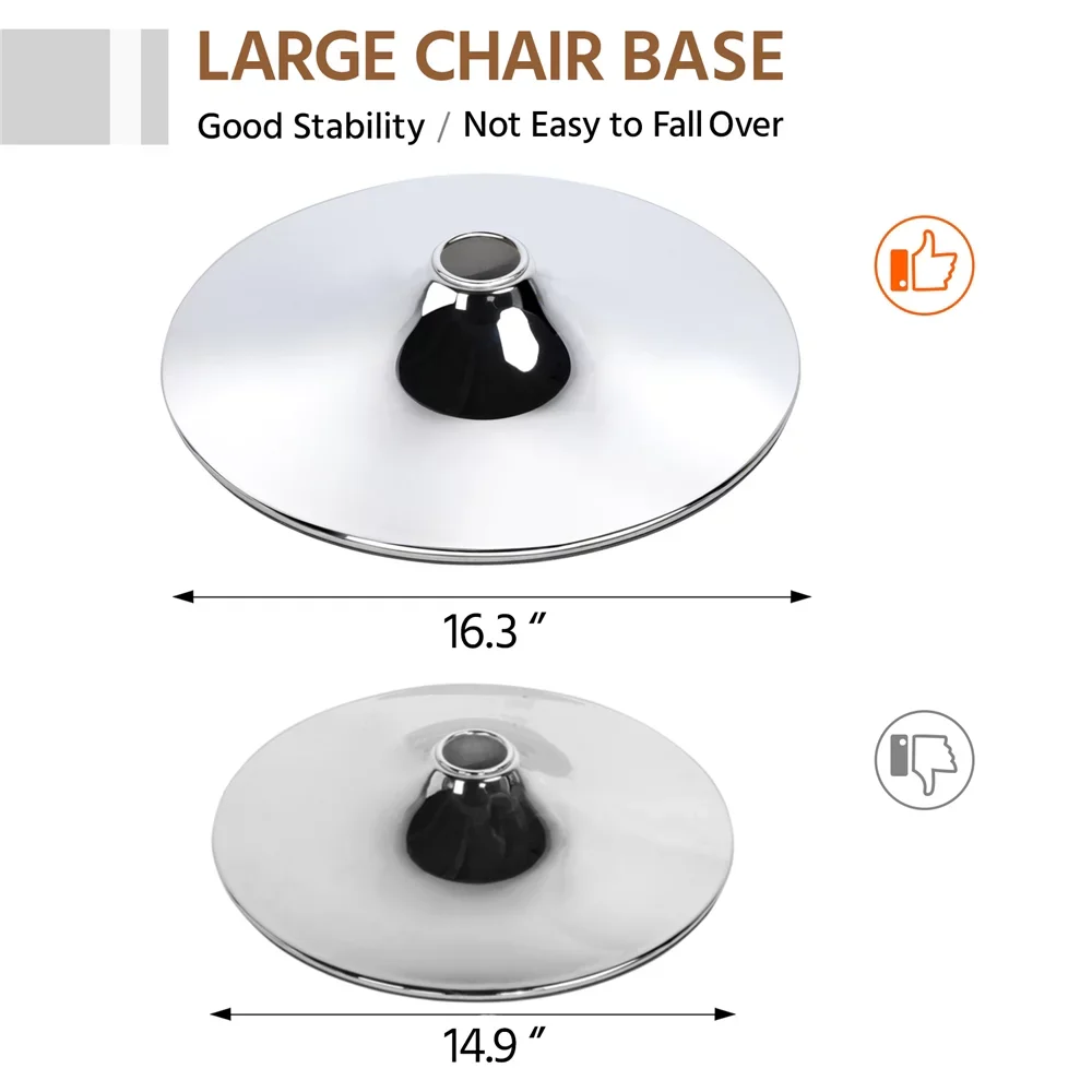 Alden Design Verstelbare Midback Faux Lederen Barkruk, Set Van 2