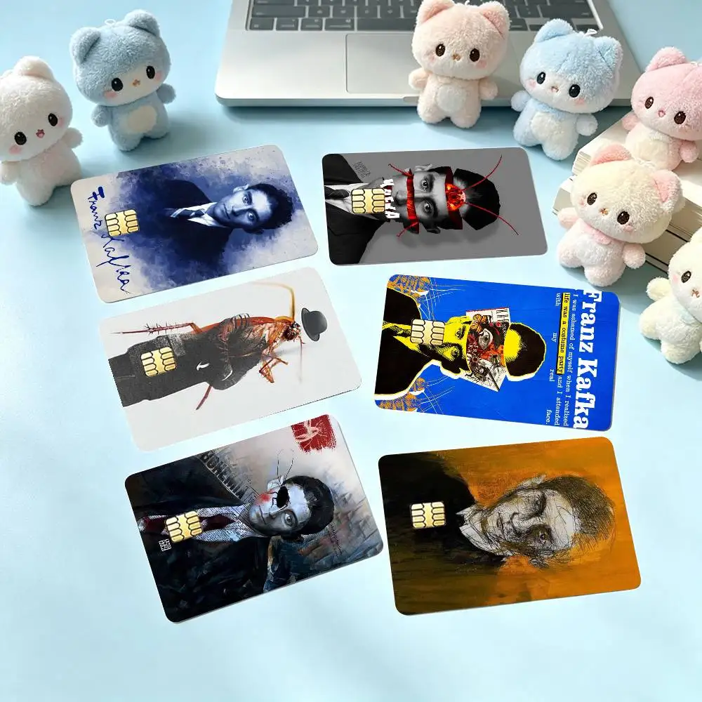 Abstract Surreal Franz K-Kafka Credit Card HD Stickers Game Card Decal Small Chip Waterproof Sticker Gift