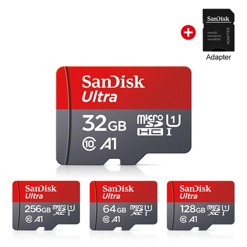 Imagen 2 del producto Tarjeta de memoria TFcard de 64GB, 16GB, 32GB, tarjeta SD Microsd de 128GB Clase 10, tarjeta A1 de 100MB/S UHS-I + adaptador para teléfono/PC, envío estándar