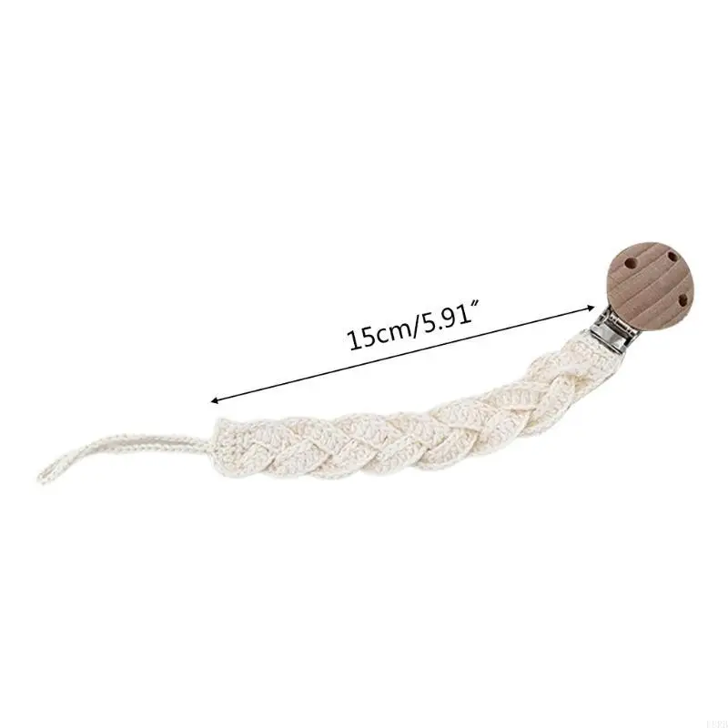 الطفل هوة كليب سلسلة اليدوية الكروشيه القطن DIY الدمية الحلمة المهديء L8RB #6