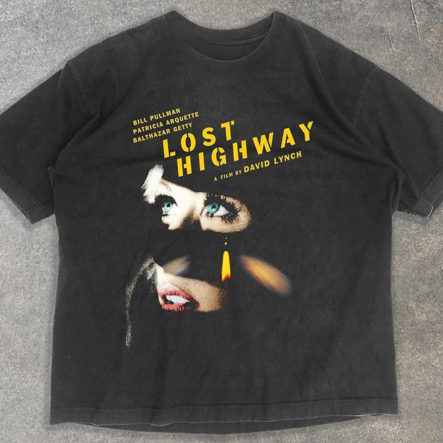 Retro 'Nightcrawler' T-shirt, David Lynch Movie Retro T-shirt Printed Pattern Women's Short Sleeved Shirt