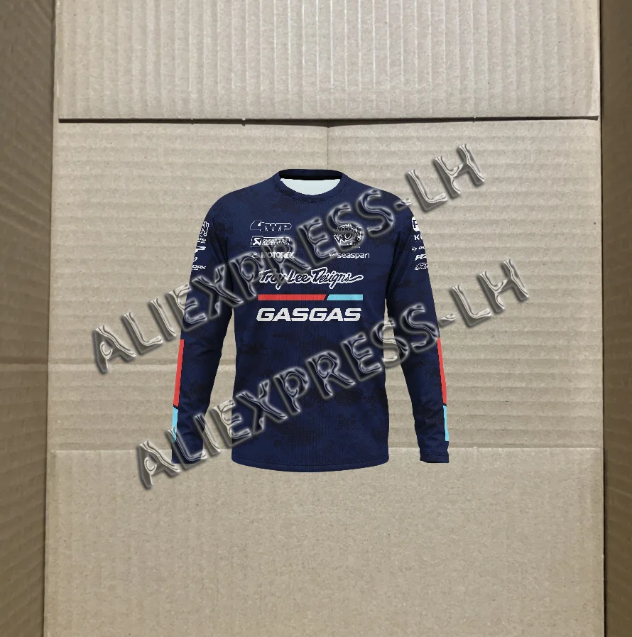 

2025 Brand Fashion Motorcycle Riding Clothes Men's Quick-drying GASGAS Long-sleeved T-shirt Off-road Training Clothes Breathable