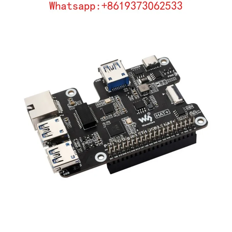 pcie-to-gigabit-ethernet-and-usb-32-gen1-hat-for-raspberry-pi-5-3x-usb-32-gen1-1x-gigabit-ethernet-driver-free-plug-and-play