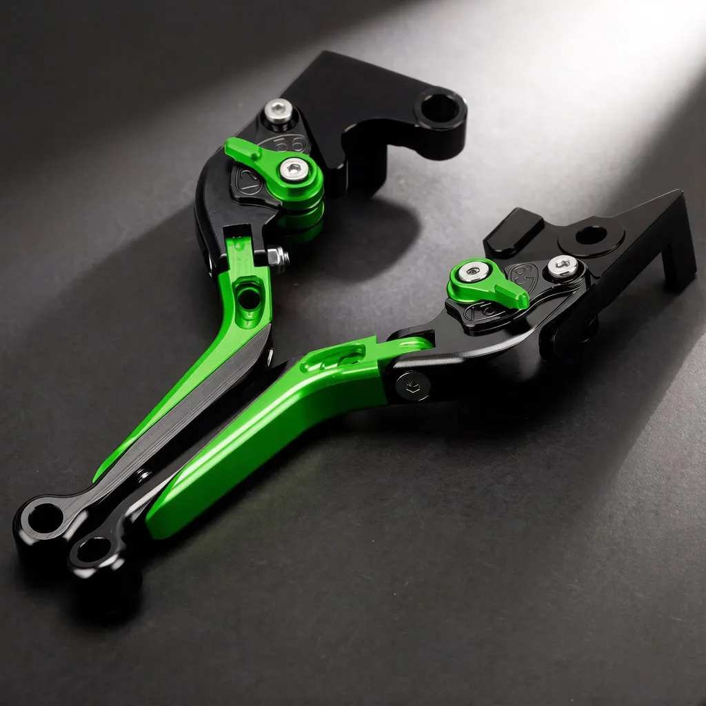 For KAWASAKI ZX6R Z750R ZX10R ZX636 ZX-6R 2007-2016 Motorcycle Accessories Folding Brake Clutch Levers Extendable Handles Lever