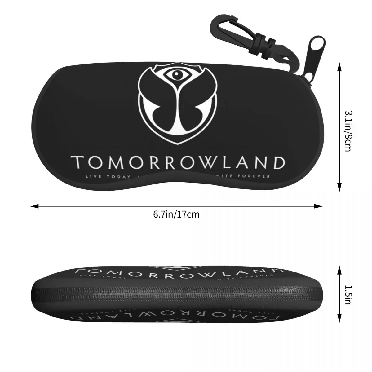 Custom Belgian Electronic Dance Glasses Case Portable Music Festival Shell Eyeglasses  Sunglasses Box