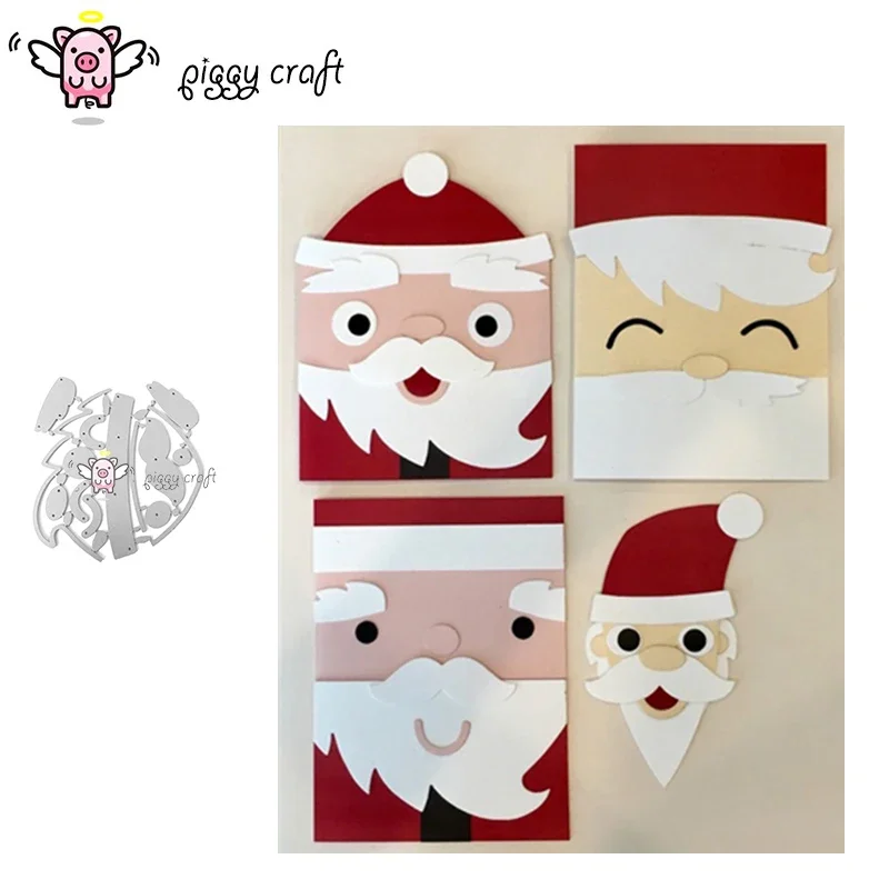 Piggy Craft Metall-Stanzformen, geschnittene Form, Weihnachtsmann, Grußkarte, Scrapbook-Papier, Handwerk, Album, Karte, Stanzmesser, Kunstsnijder