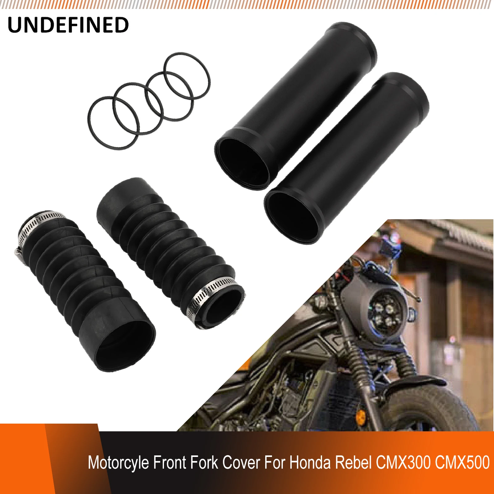 

Motorcycle Front Fork Cover Gaiters Boot Shock Absorber Protector Dust Guard For Honda Rebel CMX 300 500 2017-2022 CMX300 CMX500