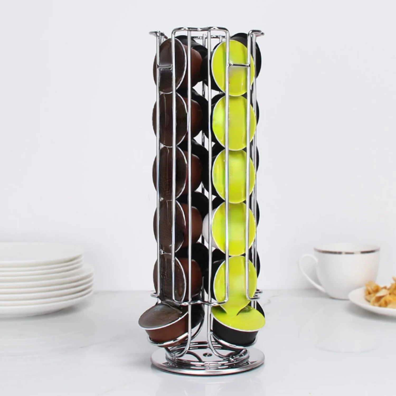 

24/32 Cups Capsule Cafe Organizer Coffee Capsule Stand Holder Rack