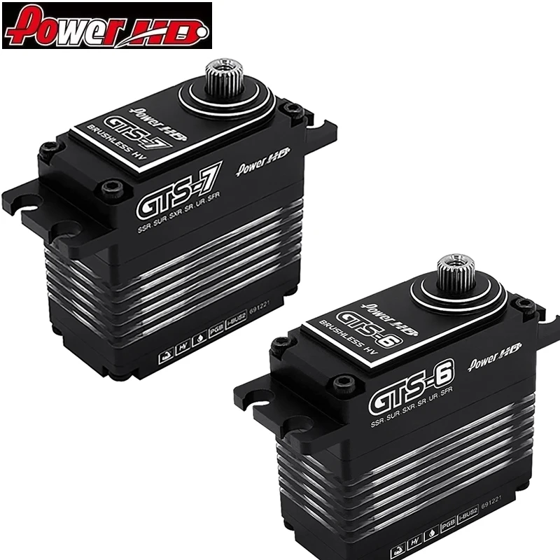 

Power HD GTS-6 or GTS-7 high-voltage brushless standard servo support Flysky i-BUS2 is applicable to 1:10 1:8 RC car