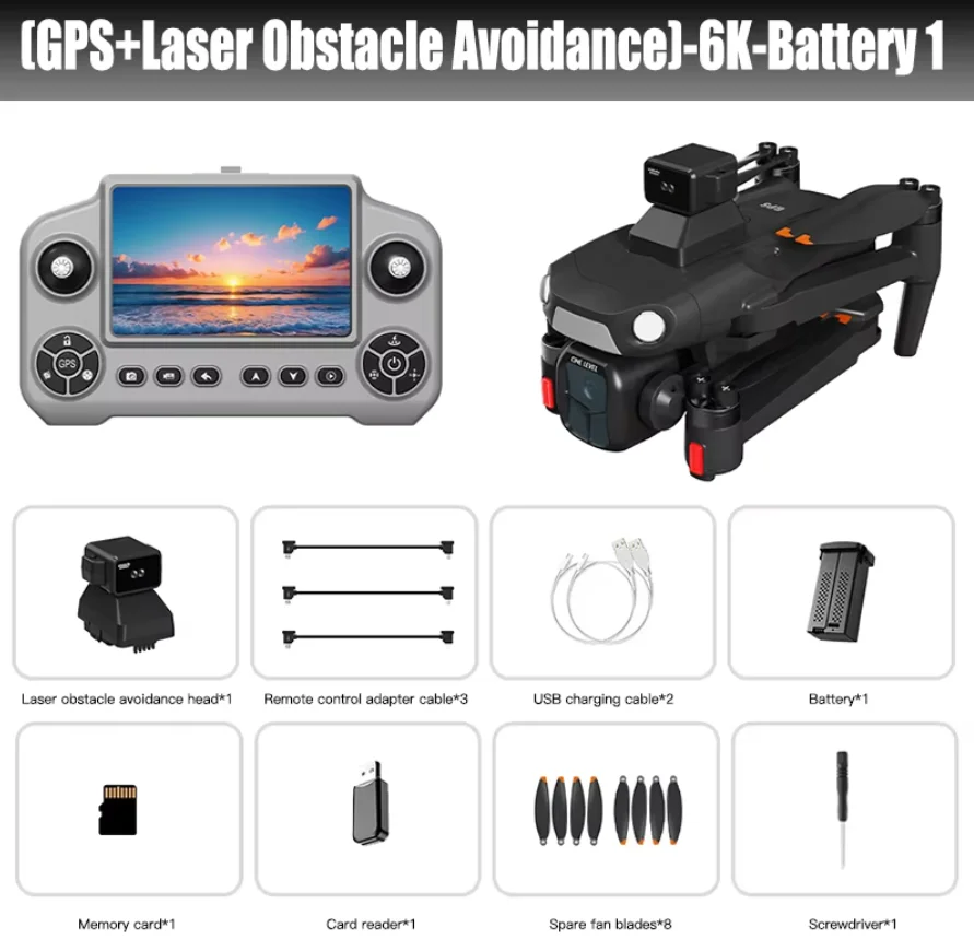 Lenovo A1R 3S GPS Drone 8K Professionele HD Camera 360 °   Laser Obstakelvermijdende Borstelloze Motor 5G WIFI FPV Quadcopter Speelgoed