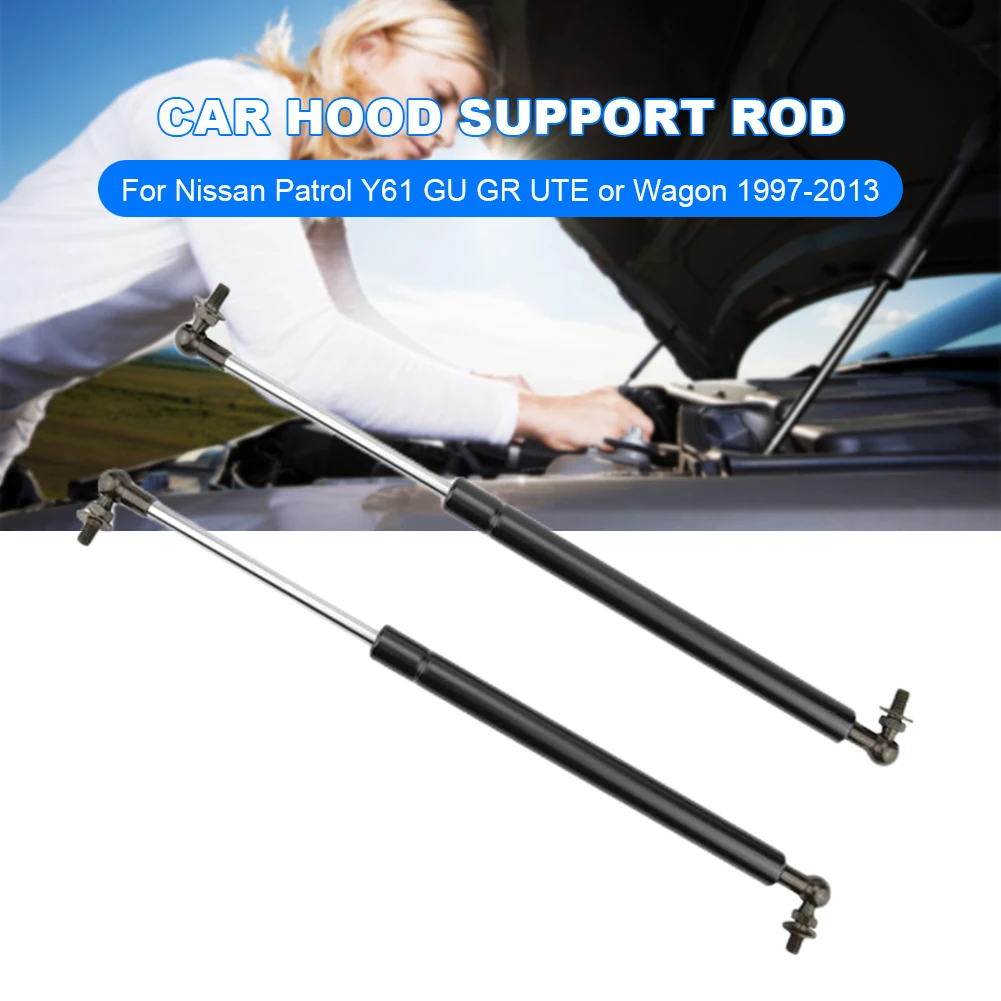Car Engine Hood Lift Support Engine Hood Shocks Struts Rod for Nissan Patrol Y61 GU GR UTE Wagon 1997-2013