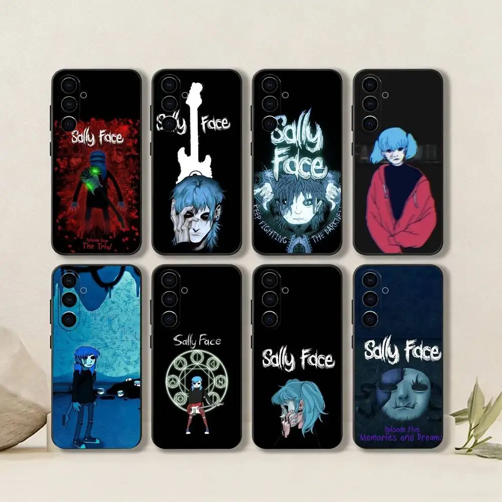 Capa Sally Face Gothic H-Horror  Phone Case For Samsung Galaxy A73,A72,A71,A70,A53,A52,A51,Others Soft Black Cover