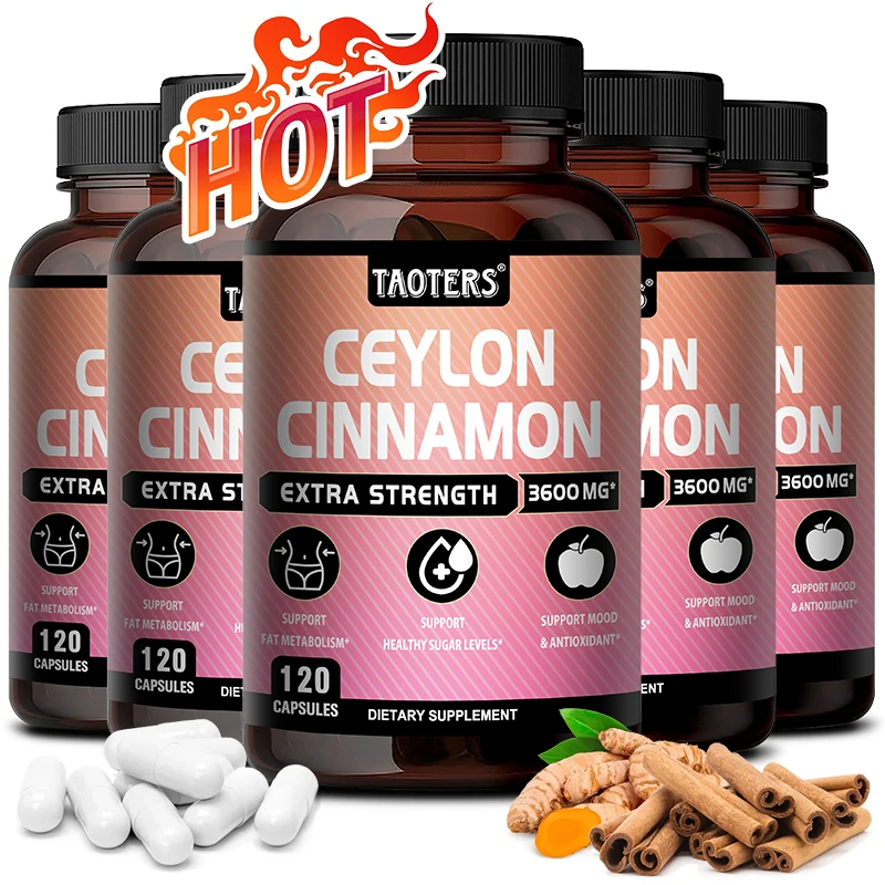 Organic Ceylon Cinnamon Supplement, Boosts Immunity and Protects the Heart, Supports Joint and Bone Health