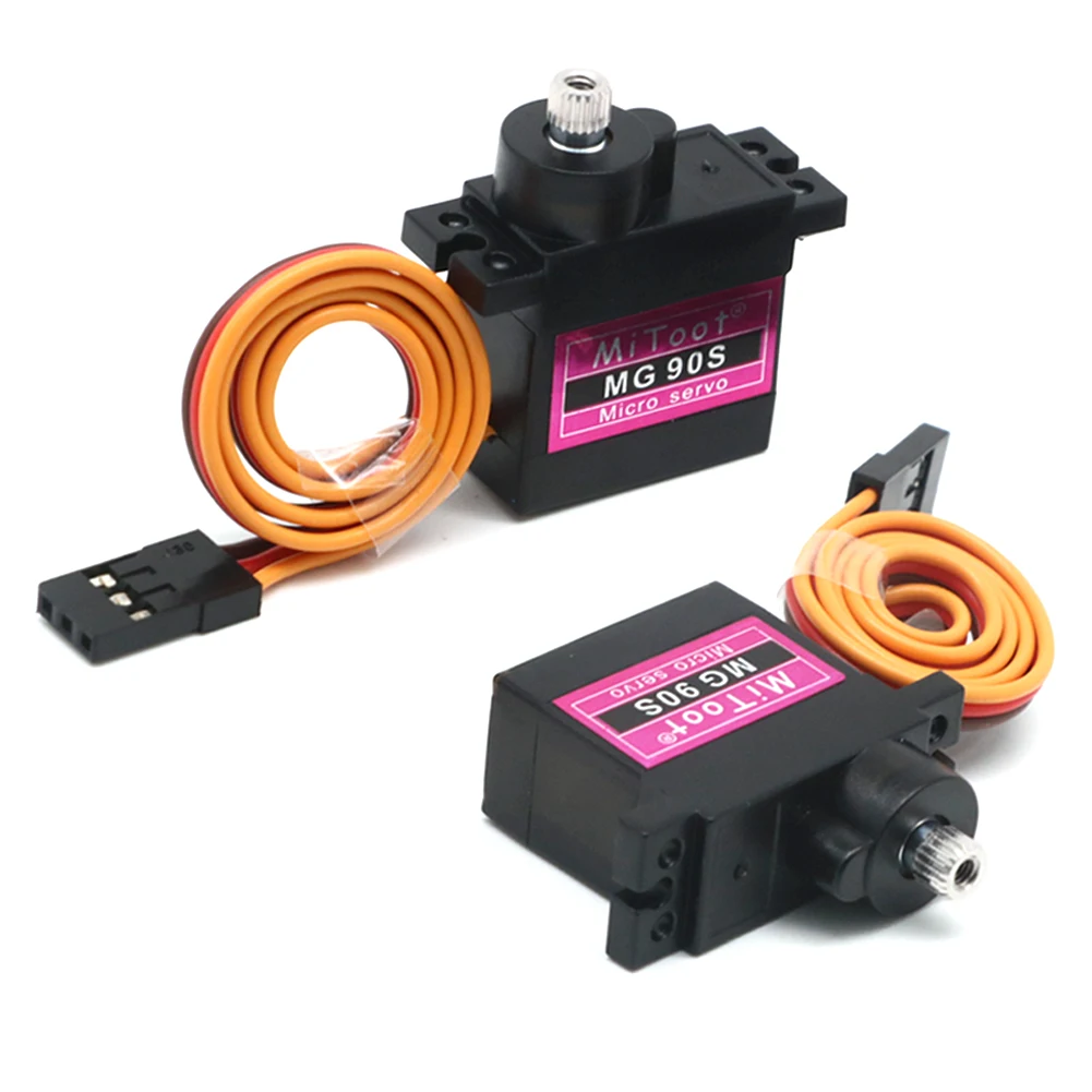 MG90S 4.8V 9g Metal Gear Analog Micro Coreless Servos Upgraded SG90 For Vehicle Helicopter Car Truck Buggy 1/10pcs
