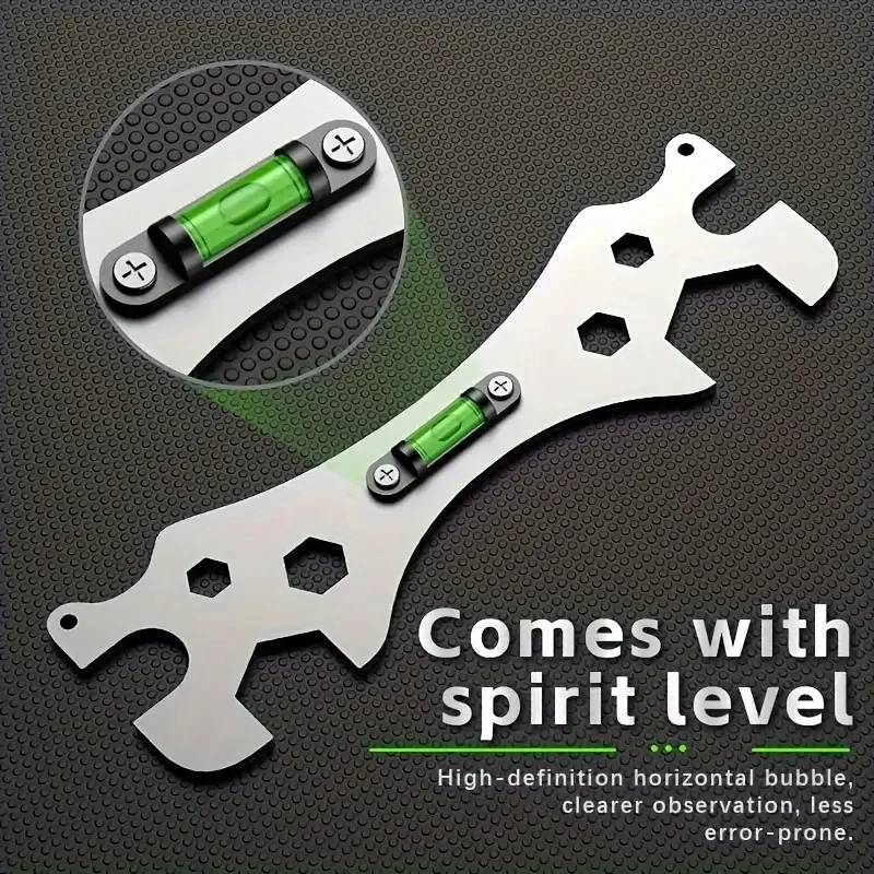 Special Wrench Tools with Level Shower Faucet Installation Bathroom Multifunctional Level Wrench Ruler Distance Measuring Tool
