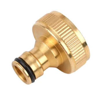 Adaptador de ajuste de latón de 1 pulgada, grifo de manguera, conector de tubería de agua, adaptador de jardín, conector de riego, adaptador de boquilla de grifo de agua