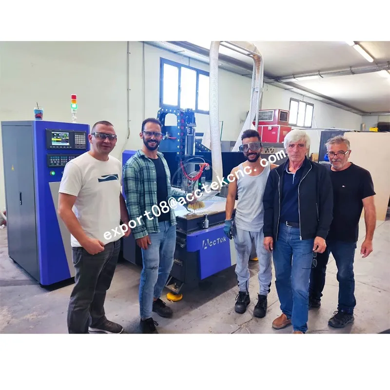 Enrutador ATC CNC para carpintería, máquina de tallado de madera 3D de gran tamaño, producción AccTek de MDF, 1530