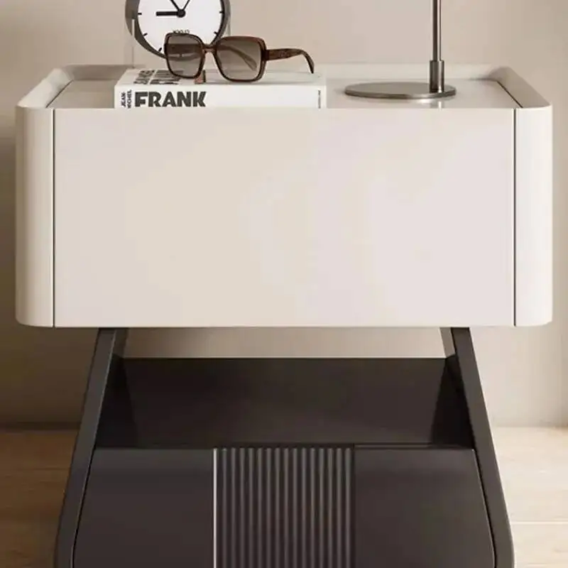 

Mobiles Nordic White Storage Night Stand Wooden Shelf Decor Bedside Table Nordic Laden Table De Nuit Home Bedroom Furniture