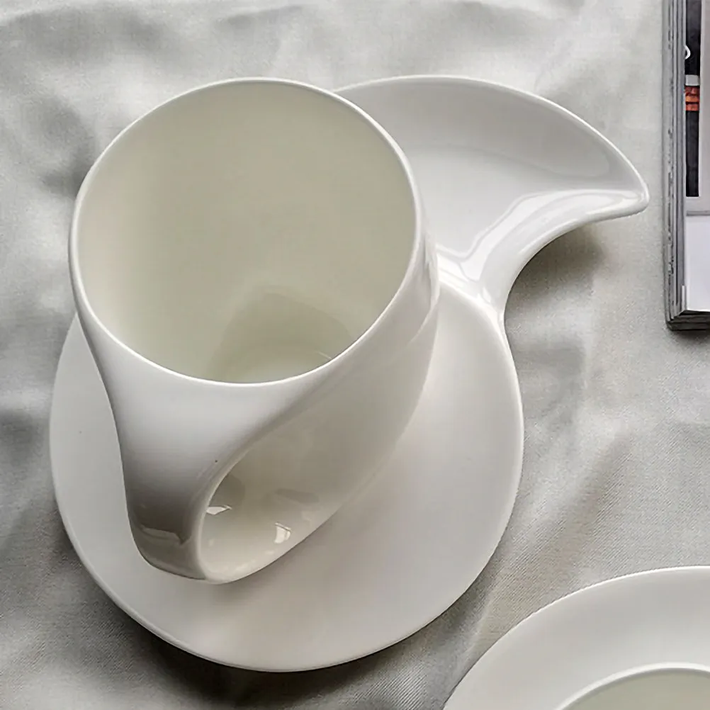 

Набор из 1 керамической чашки с блюдцем: элегантная кофейная кружка для чая, латте, горячего шоколада, для дома, кафе, ресторана, подарочная упаковка