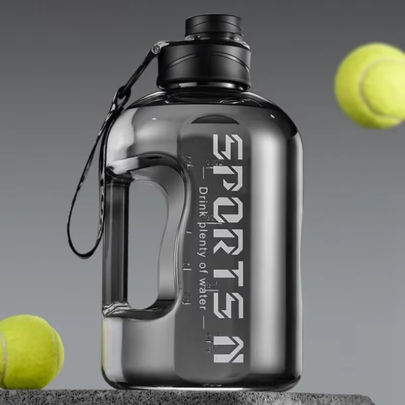 2-Liter-Wasserflasche mit großem Fassungsvermögen, Sport- und Fitnessstudio-Wasserkocher für Camping, Reisen, BPA-freie Trinkflaschen