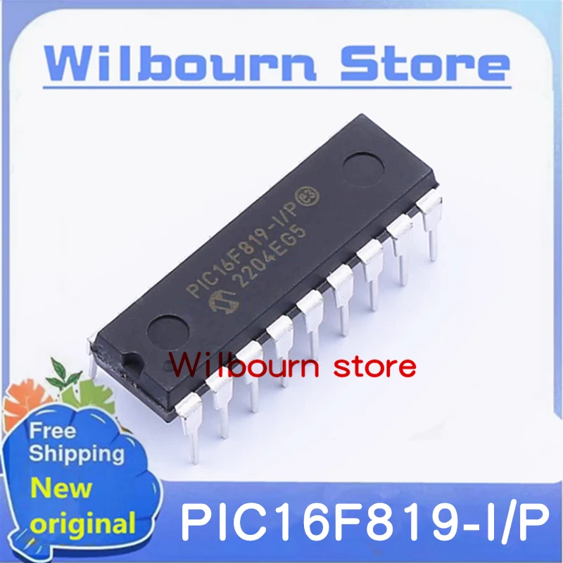 10piece 100% New PIC16F819-I/P 16F819  DIP-18 Microcontroller chip