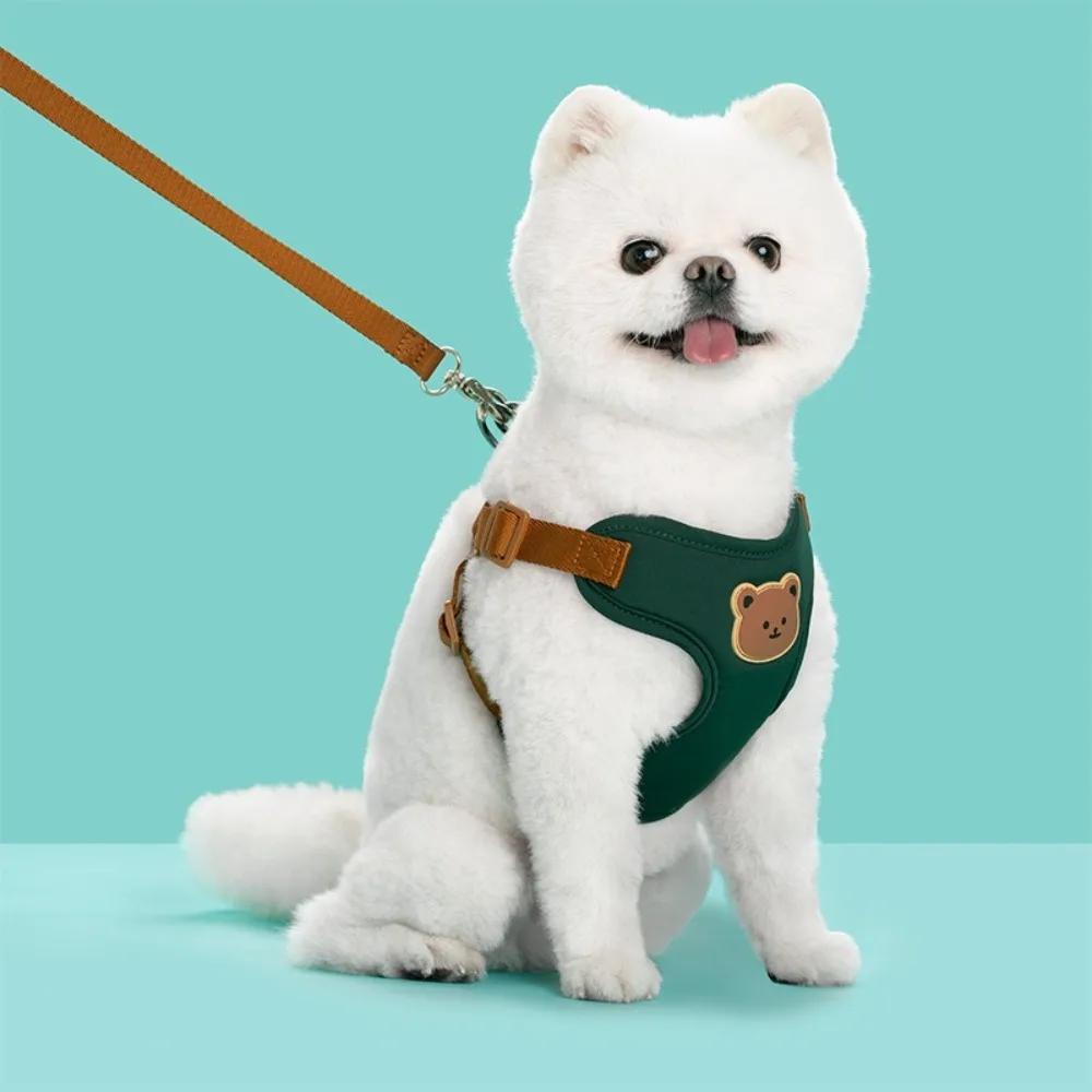 Arnés creativo y bonito para mascotas, correa antiescape, Collar ajustable para perros, arnés sin tirar para perros, para caminar al aire libre y viajar