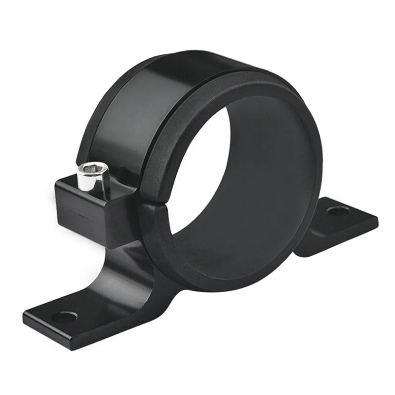 

Black 60mm Fuel Pump Single Mount Bracket Fuel Filter External Bracket Clamp Cradle for 044