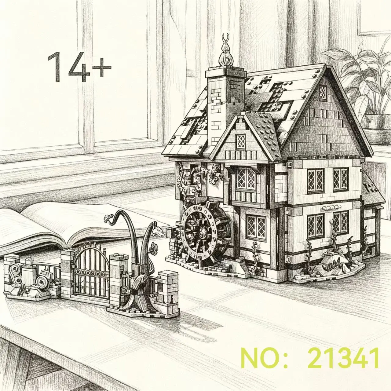 2026 Creative Building Castle Compatible with Sanderson sisters House Home Decoration Model Decoration Birthday Gift
