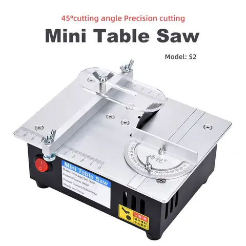 미니 공예 절단기, 소형 전기 톱 테이블, 가정용 DIY 45도 절단, PCB 모델 절단 도구 용 미니 테이블 톱