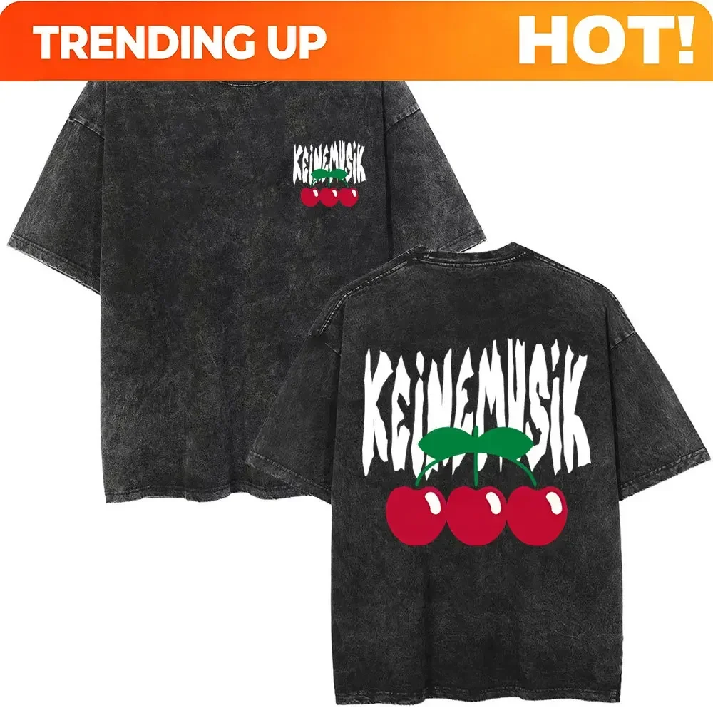 Customization 60 Vintage Washed Summer Keinemusik X Pacha T Shirts Men Women Fashion Hip Hop Street T-shirts Male Casual Cotton