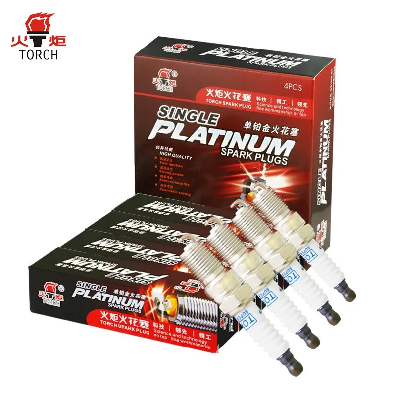 Torch Single Platinum Spark Plug Q6RTP-13 Four Pack (Carnival/Fox/Mondeo/GL8 Luxury)