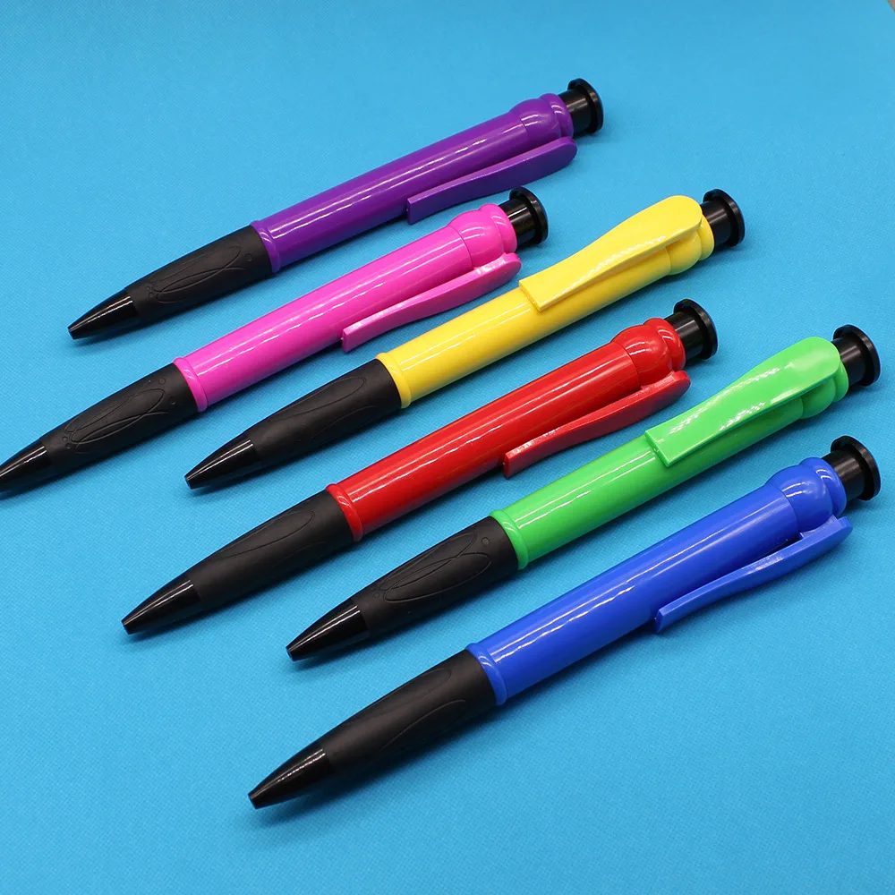 24PCS  Creative Big Mac Press Big Ball Pen Personalized Funny Stationery Student DIY Sticker Extra Large Ball Pen